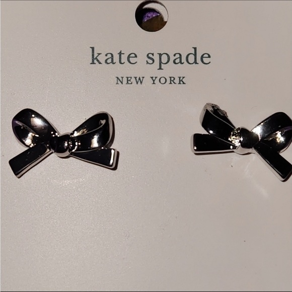kate spade Accessories - NWT kate spade bow pierced earrings
